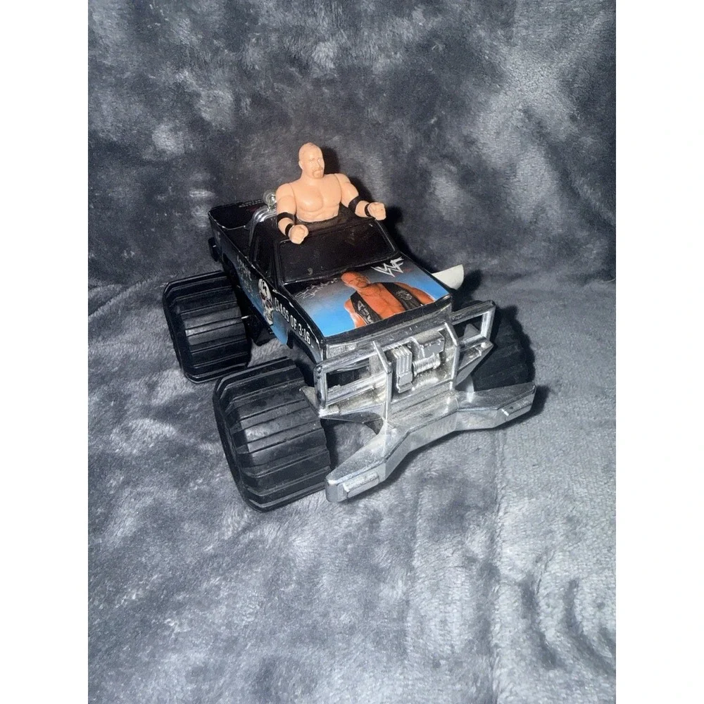 Vintage WWF Attitude Era Stone Cold Monster Truck 1998 Toy Island